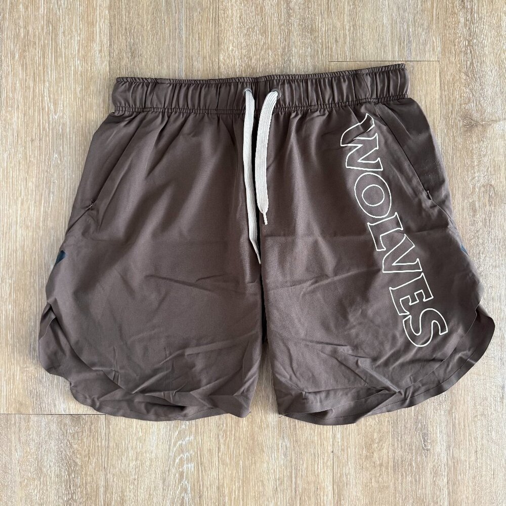 DARC SPORT Vintage Gym Short - Large - Forest Brown